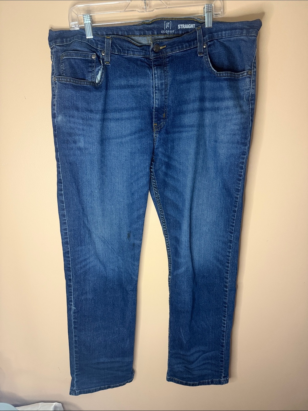 George Men’s Straight Jeans - Dark Blue Wash